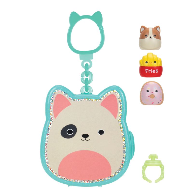 SQUISHMALLOWS CLIP-A-LONGS 3 figūriņas necaurspīdīgā iepakojumā, 2,5 cm